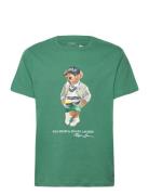 Ralph Lauren Kids Polo Bear Cotton Jersey Tee Grön