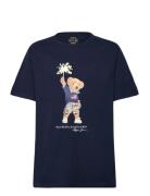 Ralph Lauren Kids Polo Bear Cotton Jersey Tee Marinblå