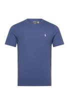 Polo Ralph Lauren Custom Slim Fit Jersey Crewneck T-Shirt Blå