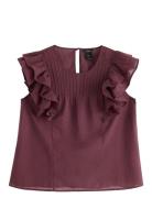 Lindex Blouse Carrie Burgundy