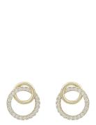 SNÖ Of Sweden Mona Irregular Ear G/Clear - Guld
