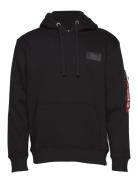 Alpha Industries Back Print Hoodie Svart