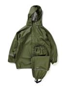 CeLaVi Basic Rainwear Set -Solid Pu Grön