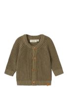 Lil'Atelier Nbnemlen Ls Knit Card Lil Noos Khaki Green