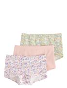 Lindex Boxer 3P Flower Lib Rosa