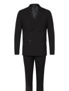 Lindbergh Plain Db Mens Suit Svart