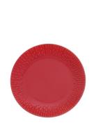 Aida Confetti Dessert Plate W/Relief 1 Pcs Giftbox Röd