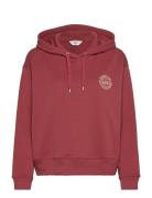 Lee Jeans Small Logo Hoodie Röd