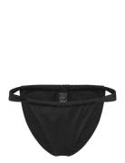 Weekday Low Waist Ruched Bikini Briefs Svart