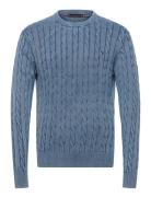 Tommy Hilfiger Classic Cable Gmd C Nk Blå