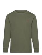 Ralph Lauren Kids Cotton Jersey Long-Sleeve Tee Khaki Green