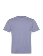 Weekday Short Boxy Heavyweight T-Shirt Blå
