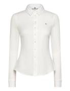 Tommy Hilfiger 1985 Slim Pique Ls Shirt Vit