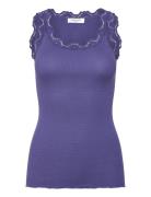 Rosemunde Rwbabette Silk Sl U-Neck Long Lace Lila