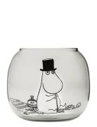 Muurla Moomin Tealight Holder Moominpappa Grey Grå