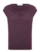 Rosemunde Viscose T-Shirt Burgundy
