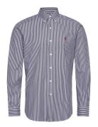 Polo Ralph Lauren Custom Fit Striped Stretch Poplin Shirt Marinblå
