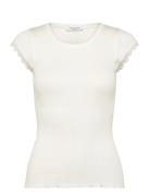 Rosemunde Rwbaybay Ss Regular T-Shirt Vit
