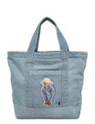 Polo Ralph Lauren Dnm Trvlr Bear-Sm Pp Tote-Tte-Sma Blå