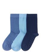 Lindex Sock 3 P Sb Solid Antislip Multi/patterned