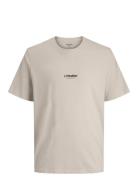 Jack & J S Jjesoho Tee Ss Crew Neck Noos Beige