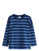 Lindex Top Ls Essentials Stripe Blå