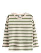 Lindex Top Ls Essentials Stripe Kräm