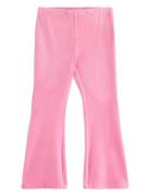 Lindex Leggings Flare Velour Solid Rosa
