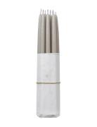 Broste Copenhagen Smooth Taper Candle Grå