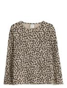 Lindex Top Ls Rib Leo Multi/patterned