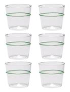 Hübsch Orbit Drinking Glass Grön