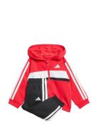 Adidas Sportswear I 3S Tib Fl Set Röd
