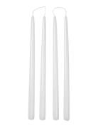 Broste Copenhagen Smooth Taper Candle Vit