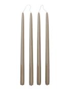 Broste Copenhagen Smooth Taper Candle Beige
