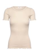 Rosemunde Rwbernadine Ss Regular O-Neck T-Shi Beige