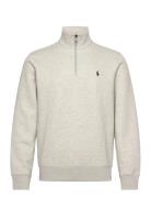 Polo Ralph Lauren Double-Knit Quarter-Zip Pullover Grå