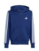 Adidas Sportswear J 3S Fl Fz Hd Blå