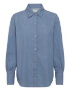 Lee Jeans Balloon Sleeve Shirt Blå
