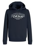 Jack & J S Jjmakoto Sweat Hood Mni Marinblå