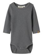 Lil'Atelier Nbmrajo Mab Ls Slim Body Lil Grå