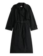 Tommy Hilfiger Lw Nylon Over D Trench Svart