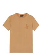 Lyle & Scott L&S Monogram T-Shirt Orange