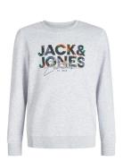 Jack & J S Jjgeplas Sweat Crew Neck Jnr Vit