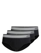 Jack & J S Jaceaston Solid Briefs 3-Pack Svart