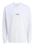 Jack & J S Jjesoho Tee Ls Crew Neck Noos Vit