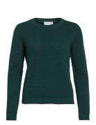 Vila Vidalo O-Neck L/S Knit Top- Noos Grön