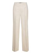 Lauren Ralph Lauren Linen-Blend Twill Wide-Leg Pant Kräm