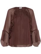 Saint Tropez Mavissz Blouse Brun