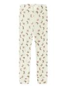 Name It Nmfwang Wool Rib Legging Aop Kräm