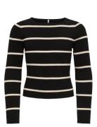 Kids Only Kogibi Ls Rib Boatneck Cp Knt Marinblå